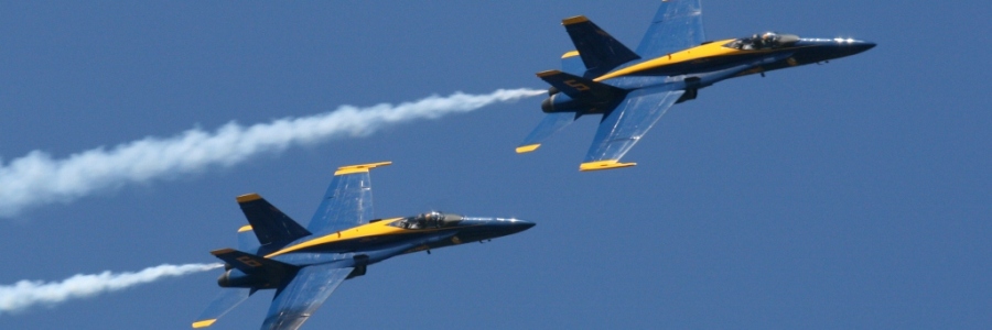 High speed pass US Navy Blue Angels Seafair 2012