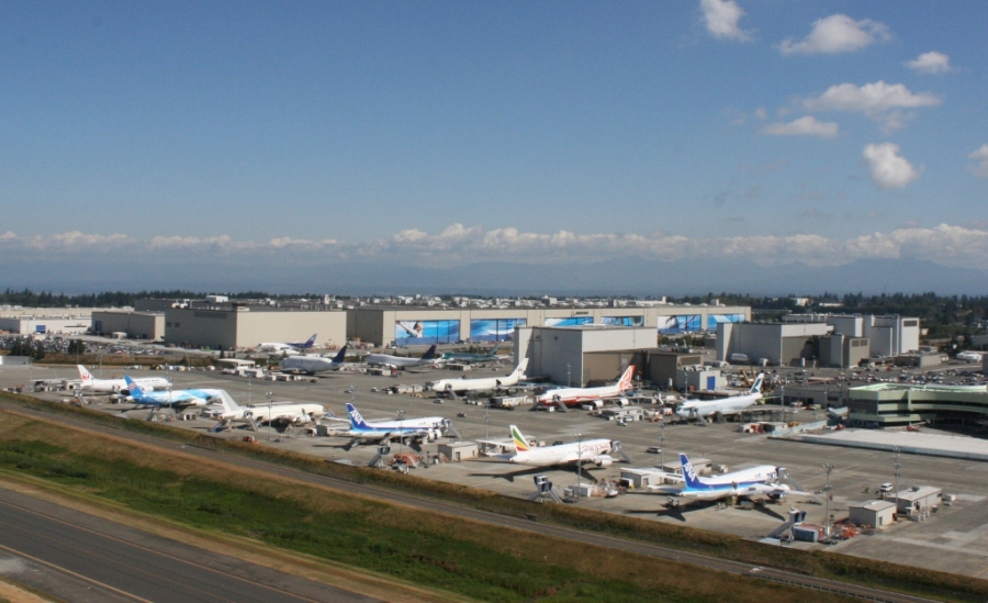 Boeing Factory Everett Washington USA