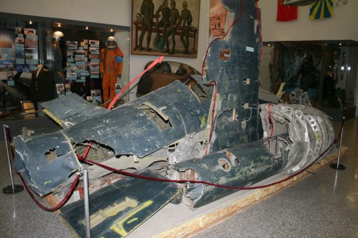 U-2 Wreckage Francis Gary Powers 1960 Central Museum of the Armed Forces Moscow
