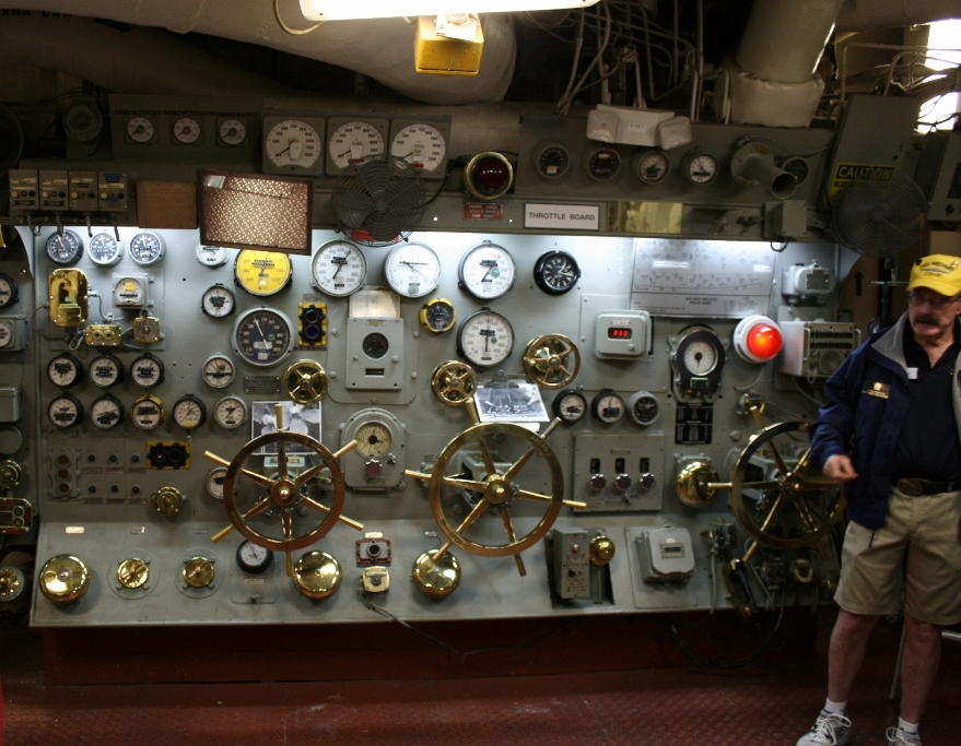 Engine controls USS Midway