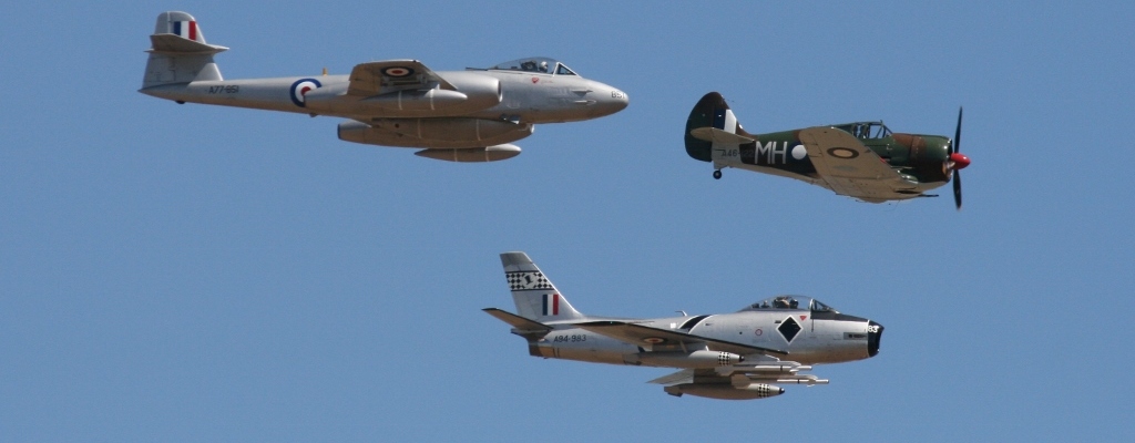 RAAF Gloster Meteor, CAC Boomerang & CAC Sabre
