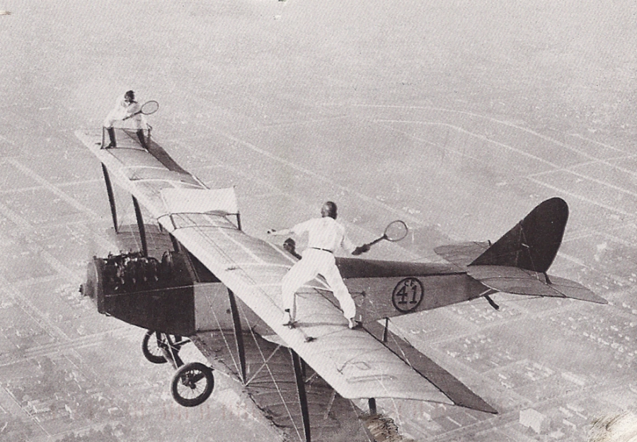 Tennis playing wing walkers
