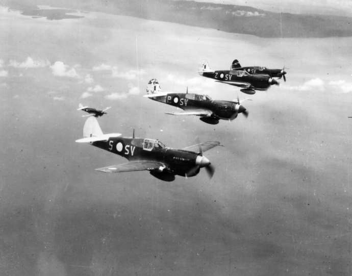 RAAF P-40M Kittyhawks of No. 76 Squadron 