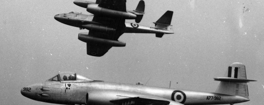 RAAF Gloster Meteors over Korea