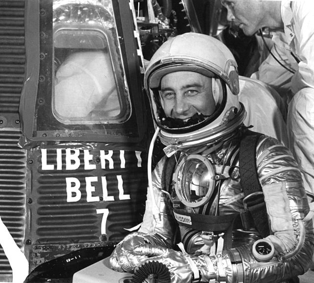 Gus Grissom prepares to enter "Liberty Bell 7" on July 21st, 1961 2nd US Astronaut into space