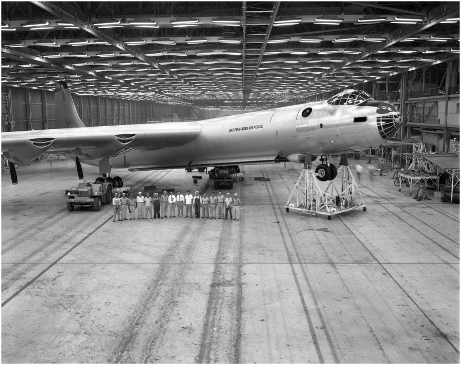The last B-36J built at Forth Worth, Texas on July 1st, 1954 