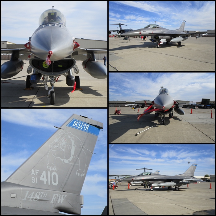 Minnesota Air National Guard F-16CM's of  the 148th Fighter Wing the "Bulldogs"  gunfighter Skies 2014