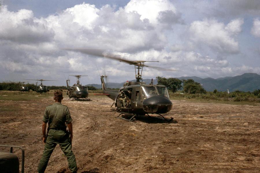 RAAF Bell UH-1 Iroquois helicopter during the Vietnam War