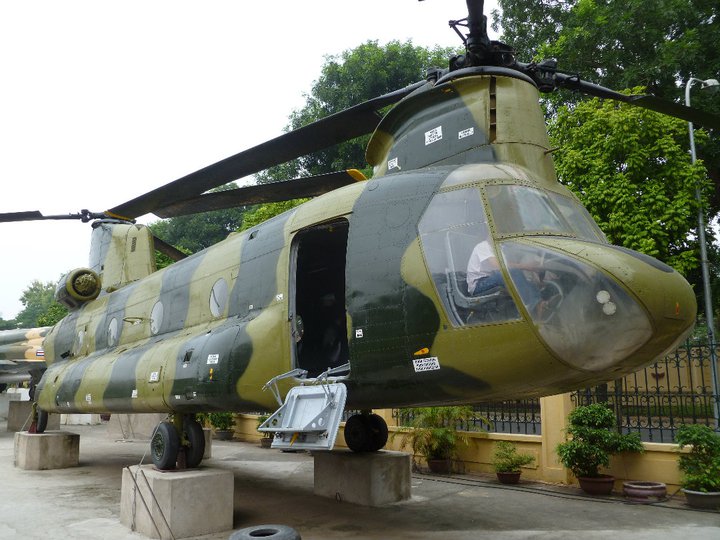 CH-47 South Vietnamese (VNAF) Cessna A-37 Dragonfly attack aircraft Army Museum Hanoi