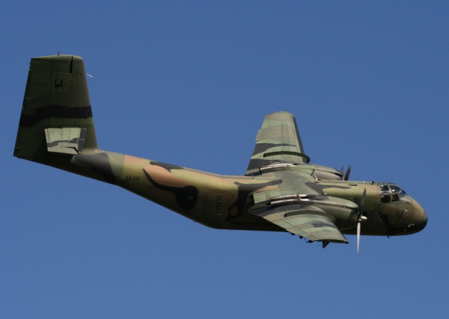 A DHC-4 Caribou in 40th anniversary marking at Classic Fighters 2009 in New Zealand RAAF