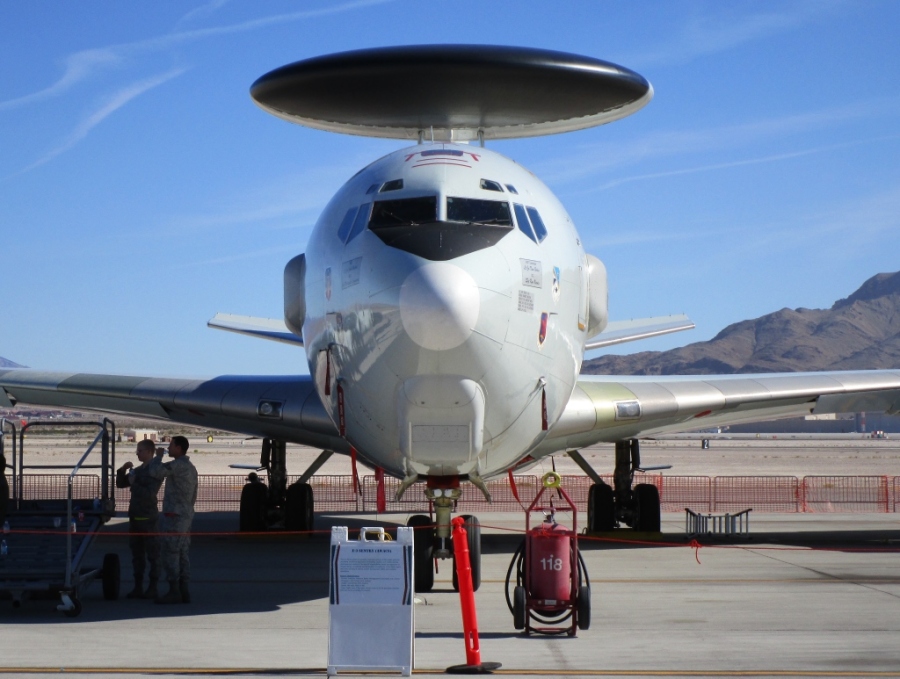 USAF Boeing E-3 Sentry AWACS Aviation Nation 2014 Nellis AFB