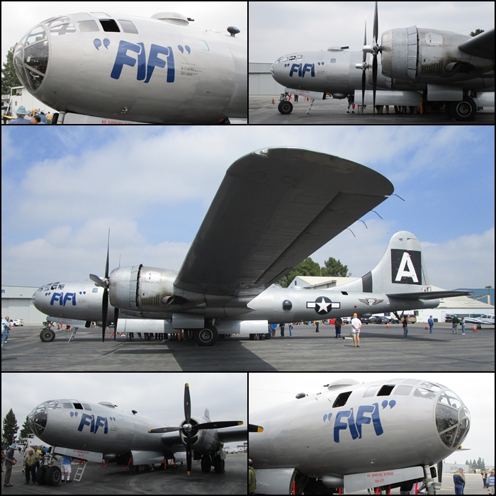 Boeing B-29 Superfortress Fifi CAF AirPower History Tour 2015 Van Nuys