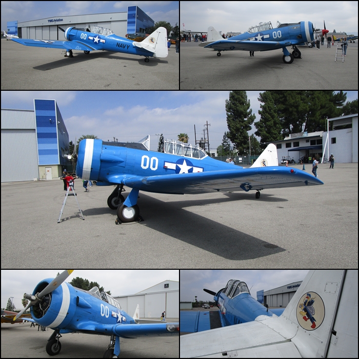 North American SNJ CAF AirPower History Tour 2015 Van Nuys