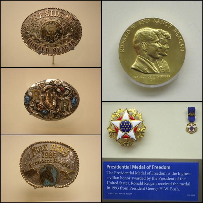 Gifts and awards from belt buckles to the Presidential Medal of Freedom Ronald Reagan Library