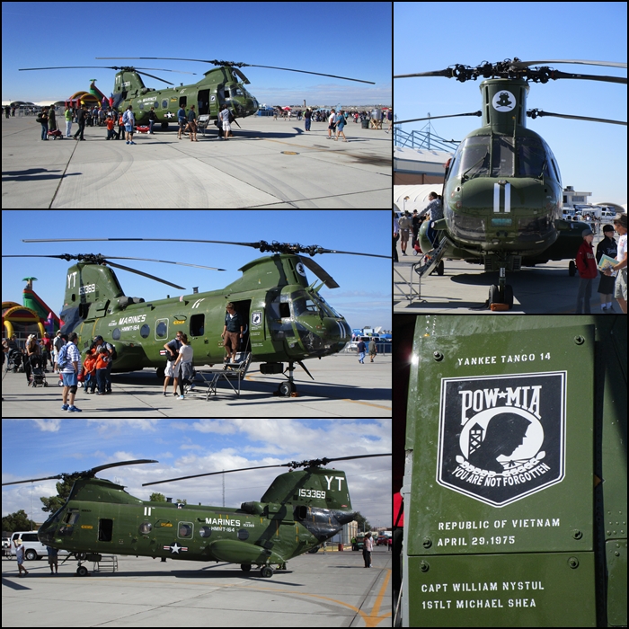 USMC Boeing Vertol CH-46E Sea Knight "Phrog" Yuma Airshow 2015