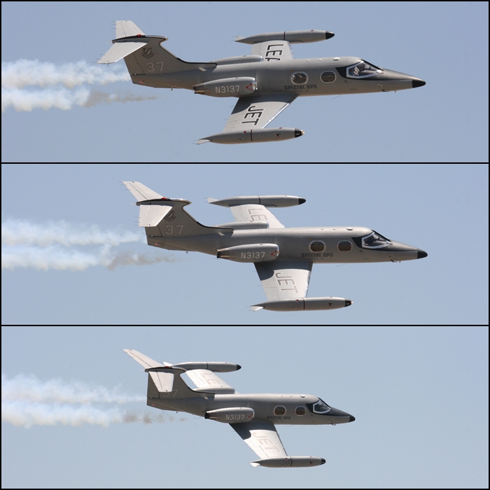 Clay Lacy Learjet Smoker Planes of Fame 2015 fast pass