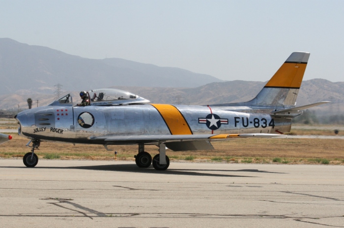 North American F-86 Sabre "Jolley Roger" Planes of Fame 2015