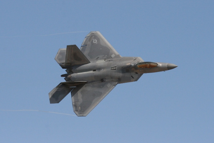 USAF F-22 Raptor Demo Team Planes of Fame 2015