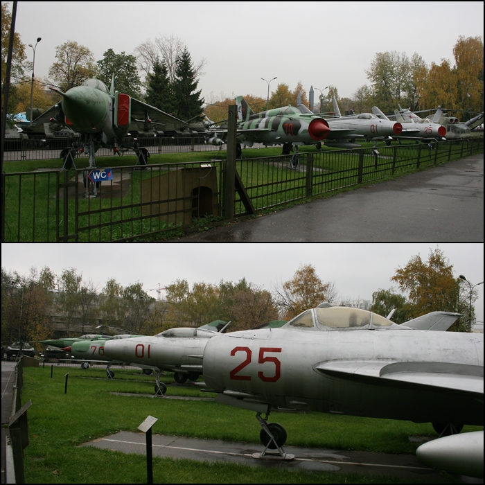 MiG Row Central Museum of the Armed Forces Moscow