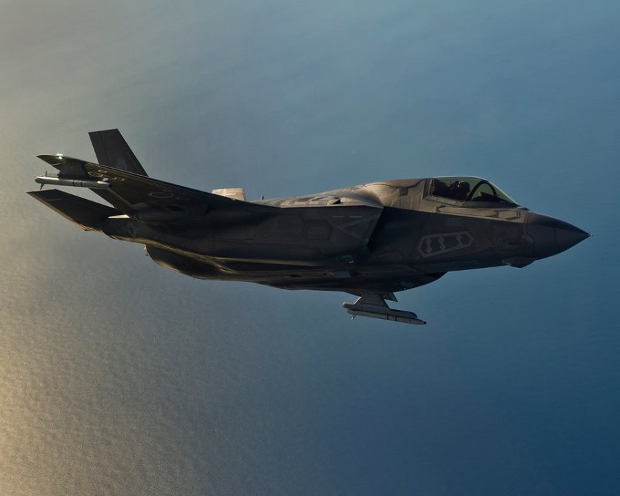 F-35B during weapons testing in November 2014
