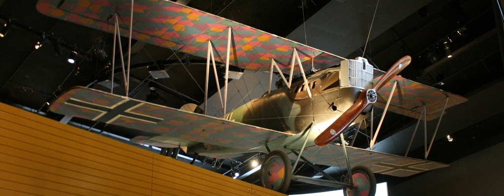 Imperial German Air Service Pfalz D.XII scout aircraft at the Australian War Memorial 1918