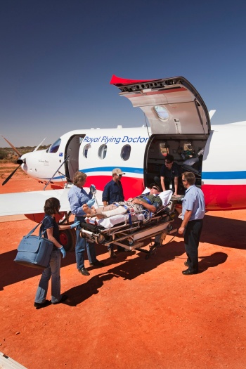 RFDS Pilatus PC-12 providing medical services in remote areas of Australia 