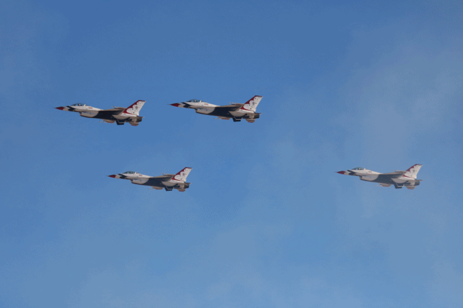 USAF Thunderbirds Nellis AFB Aviation Nation 2016