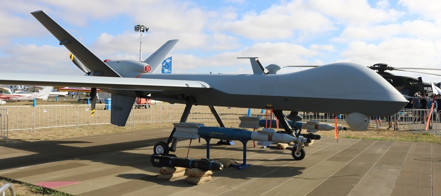 General Atomics MQ-9 Reaper armed UAV at Avalon 2017