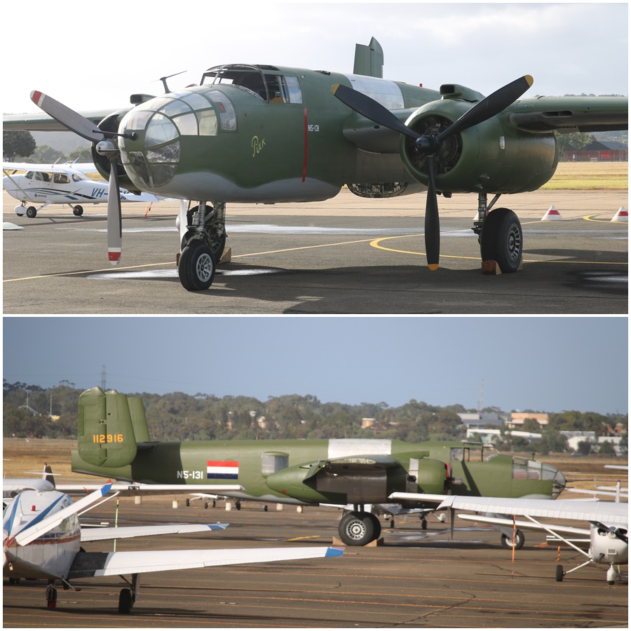 Reevers Warbirds B-25 Pulk Parafield Airport April 2017