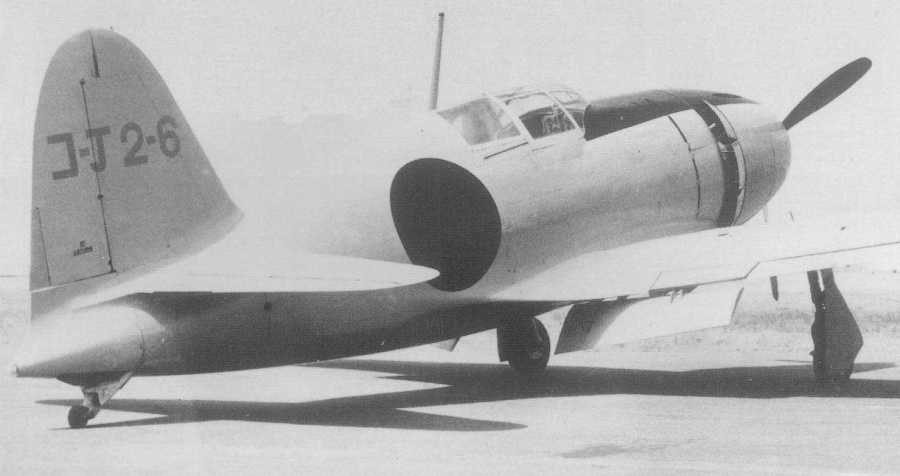 Mitsubishi J2M1 Raiden prototype - the three J2M1 Raiden prototypes flew for the first time on March 20th, 1942