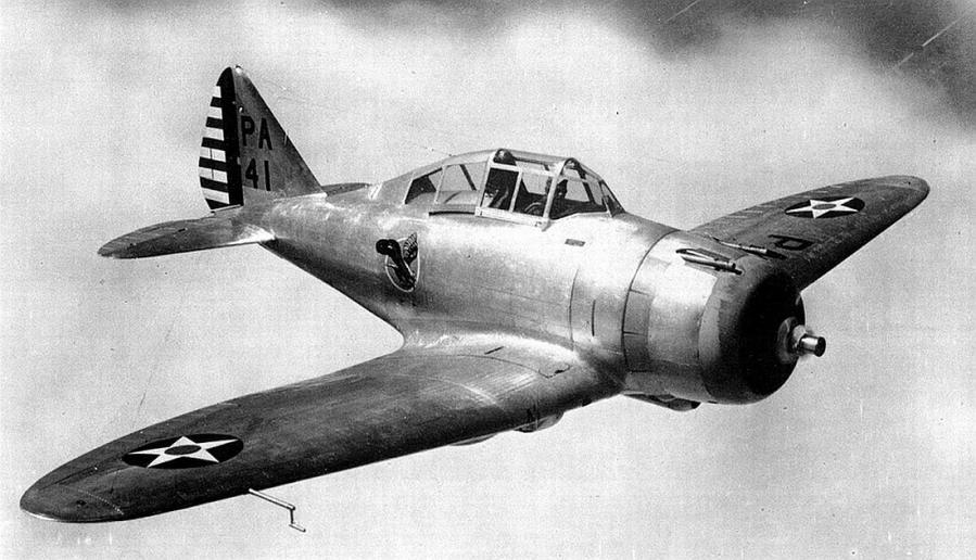 USAAC Seversky P-35 in flight