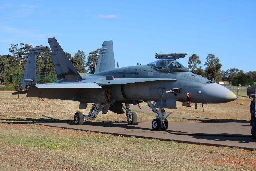 Refuelling RAAF 2OCU F/A-18 Hornet - Warbirds Downunder 2018 (Day One)