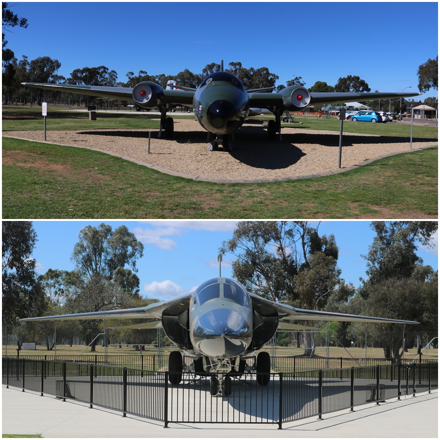 The changing face of RAAF jet bomber technology from the 1950's to 1970's - GAF Canberra & General Dynamics F-111C - RAAF Wagga Heritage Centre October 2018