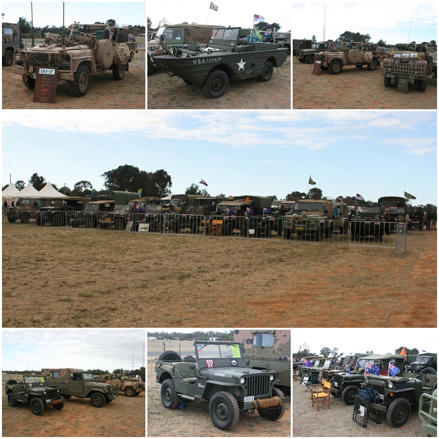 Historic military vehicles at Warbirds Downunder 2018
