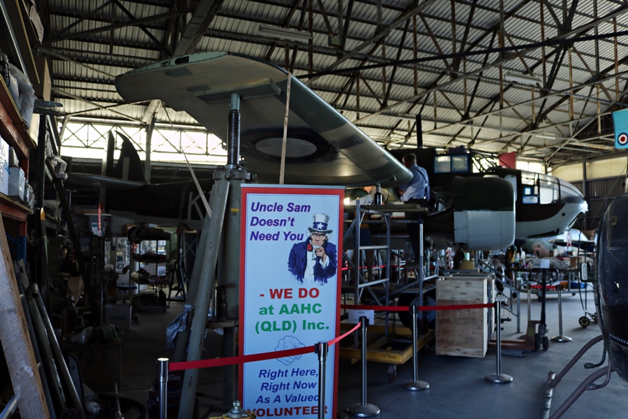 1942 DAP (Bristol) Beaufort Mk.VII A9-141 restoration project at the Australian Aviation Heritage Centre in Caboolture, Queensland (November 2018)
