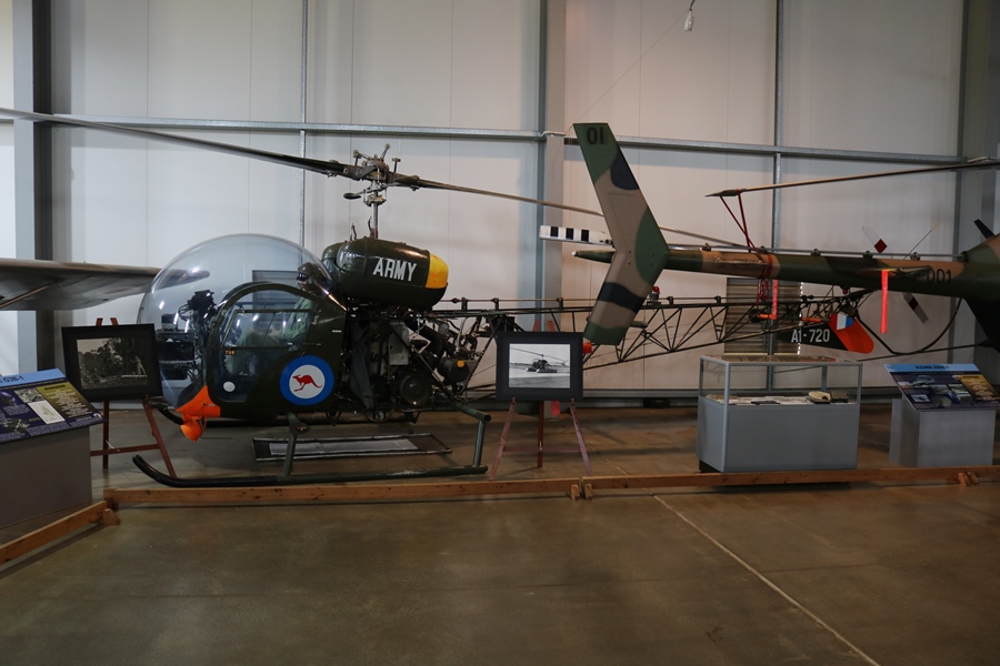 Bell 47G-3B-1 Sioux A1-720 was deployed to South Vietnam from November 1968 to July 1969 and retired in 1975 - Australian Army Flying Museum, Oakey Queensland (November 2018)
